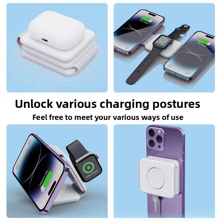 Foldable Magnetic Wireless Charger 15W Fast Charging